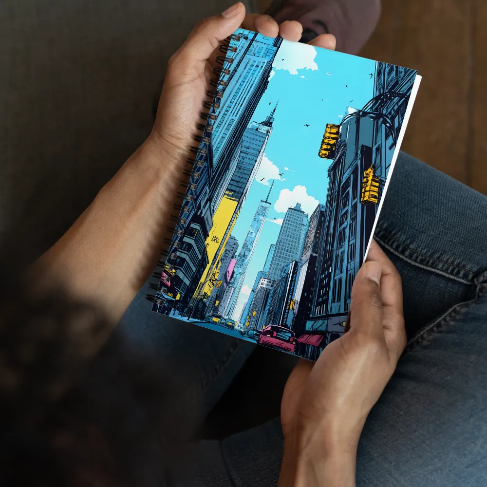Comic Book Cityscape 
 Spiral Notebook | 140 pages