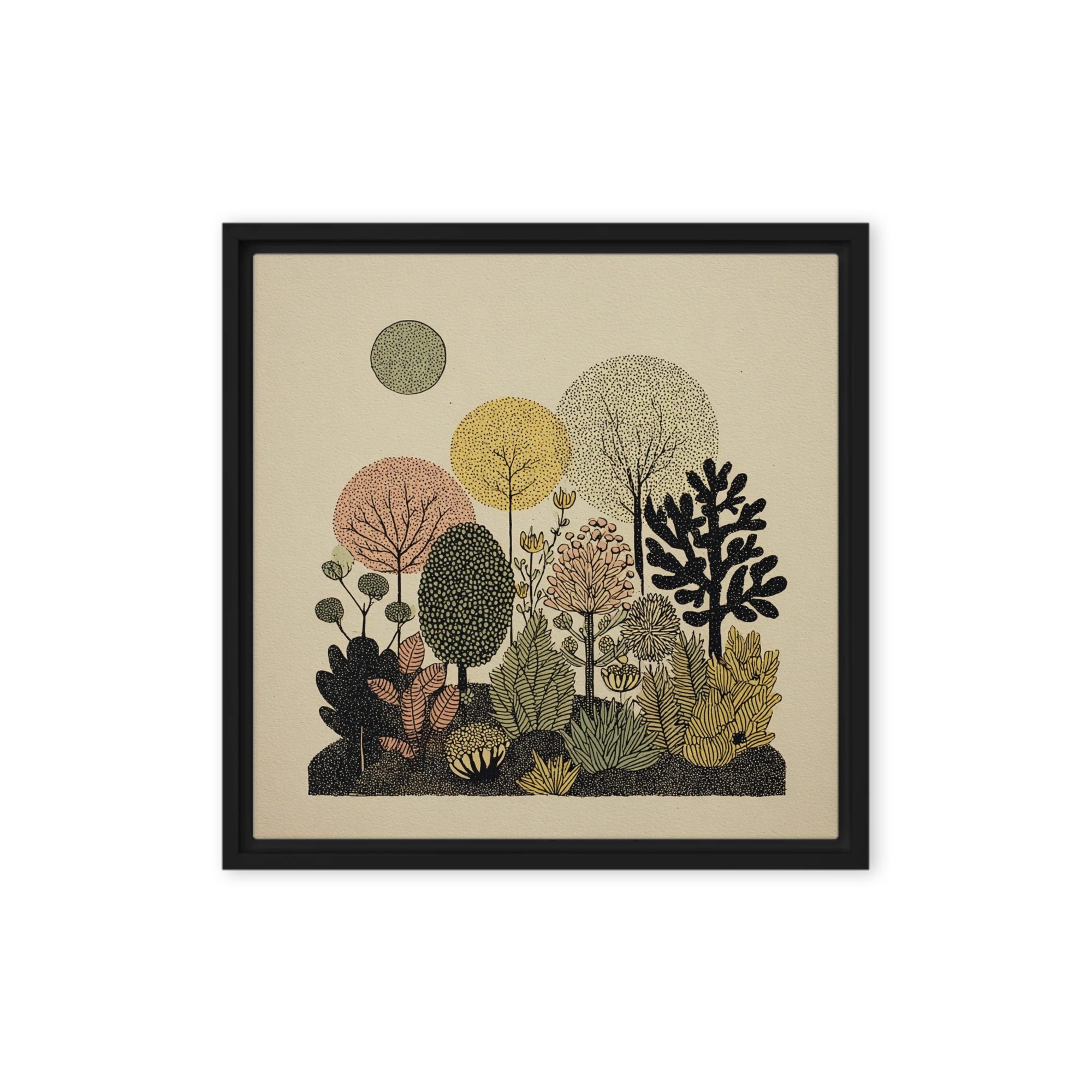 Stylized Stippled Woodland
