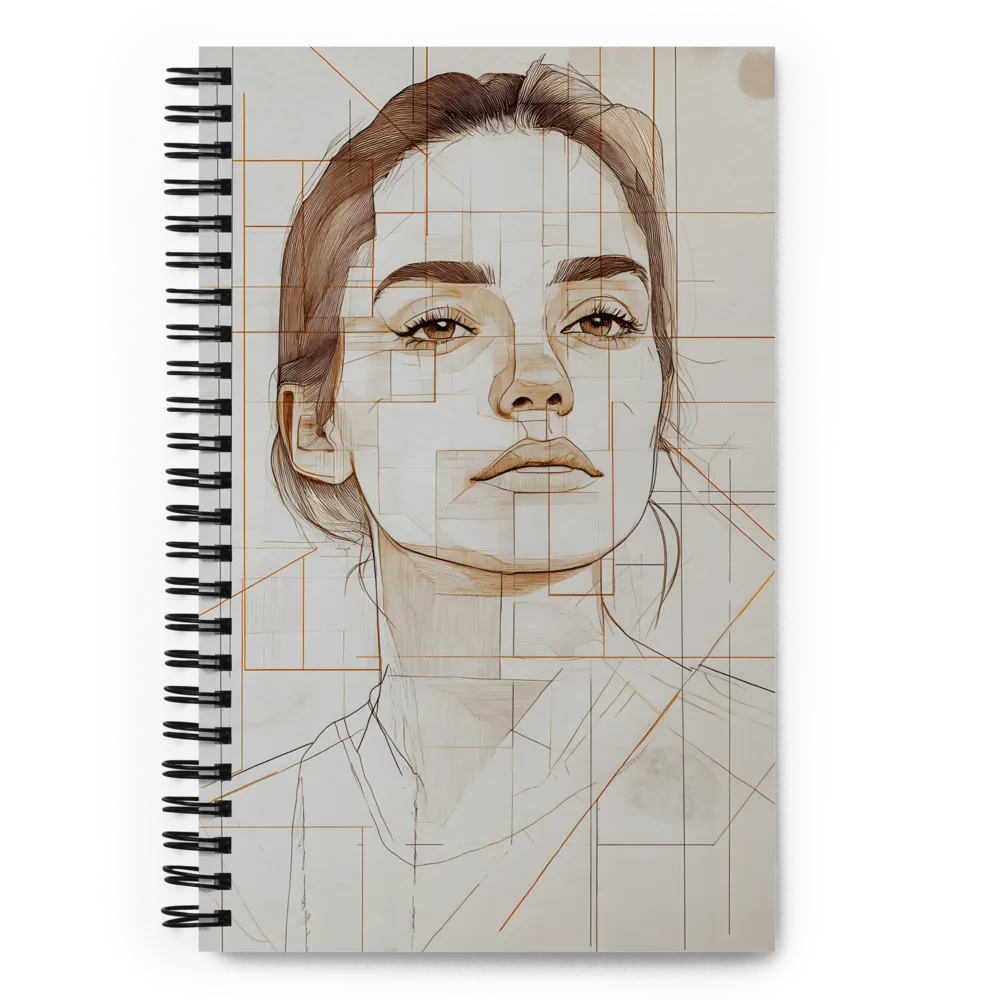 Architectural Portrait of a Woman 
 Spiral Notebook | 140 pages