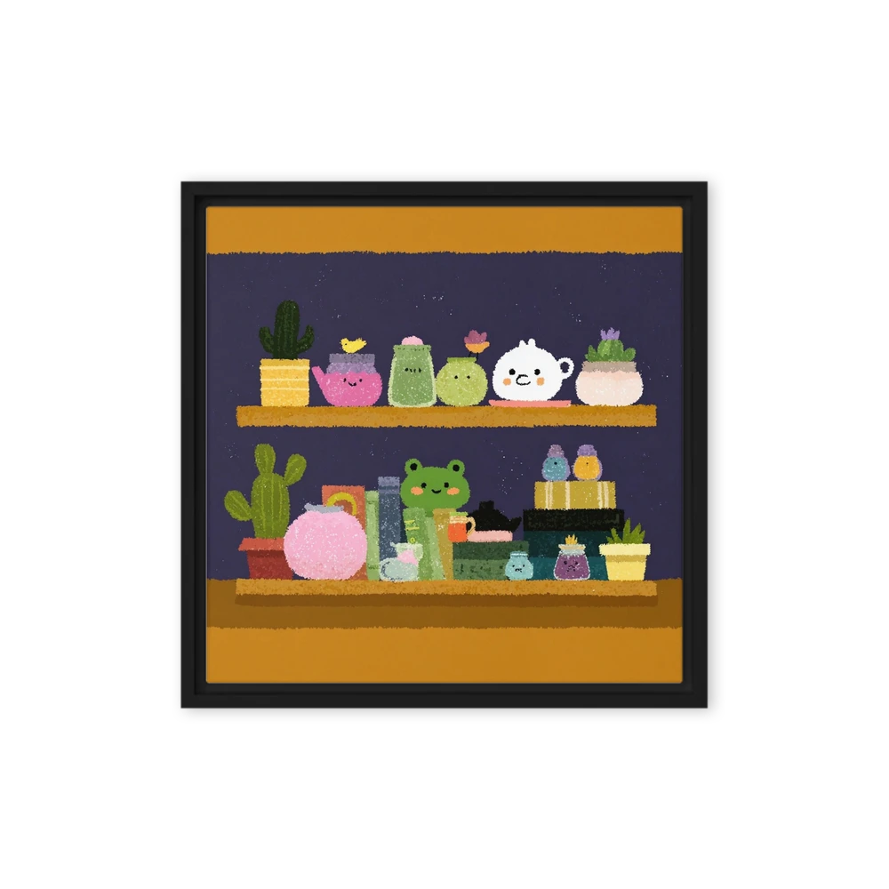 Whimsical Plant Shelves | Art Print