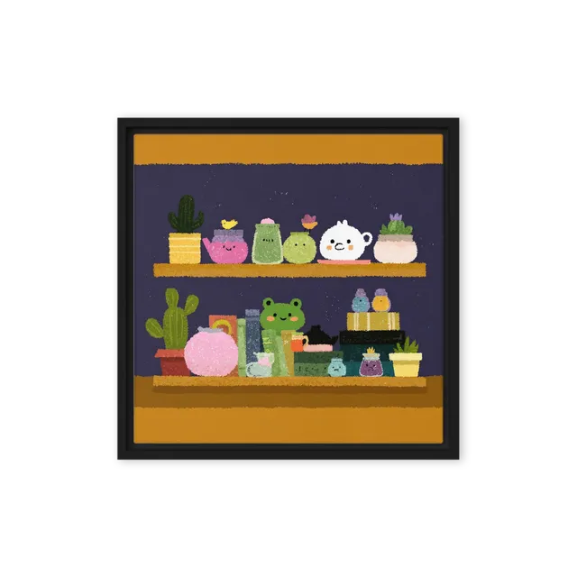 Whimsical Plant Shelves | Art Print