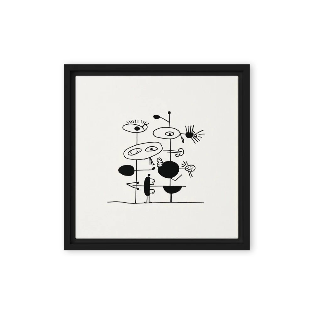 Biomorphic Line Figures | Art Print