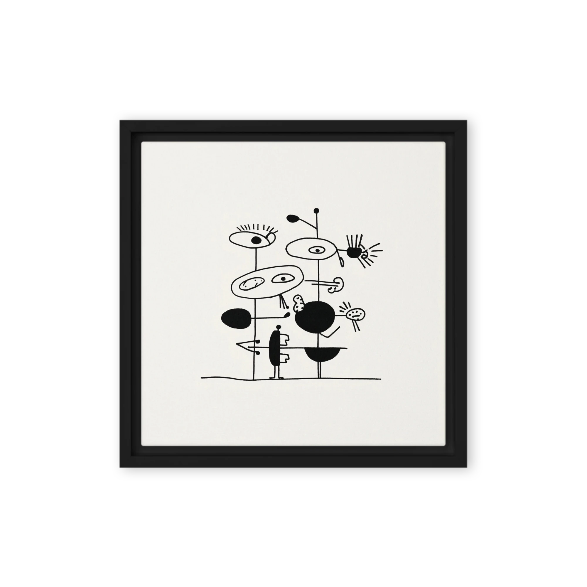 Biomorphic Line Figures | Art Print