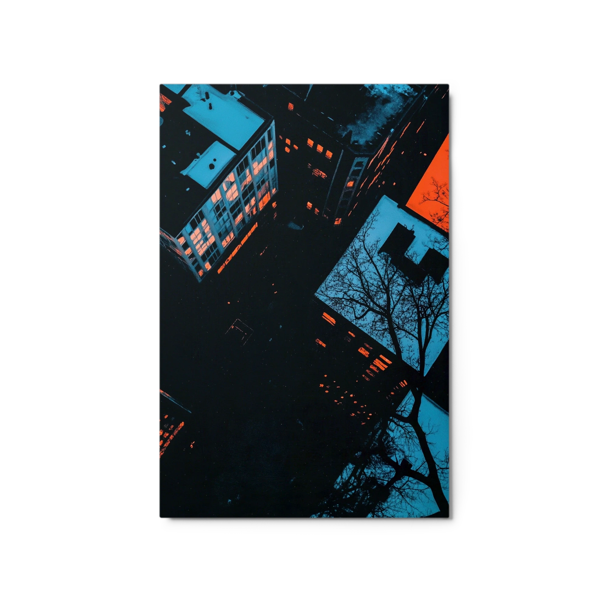 Surreal Cityscape Aerial View