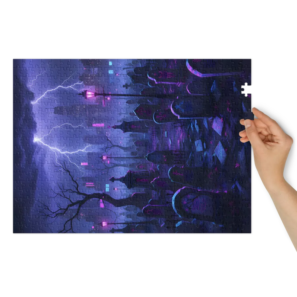 Neon Cemetery | Jigsaw Puzzles