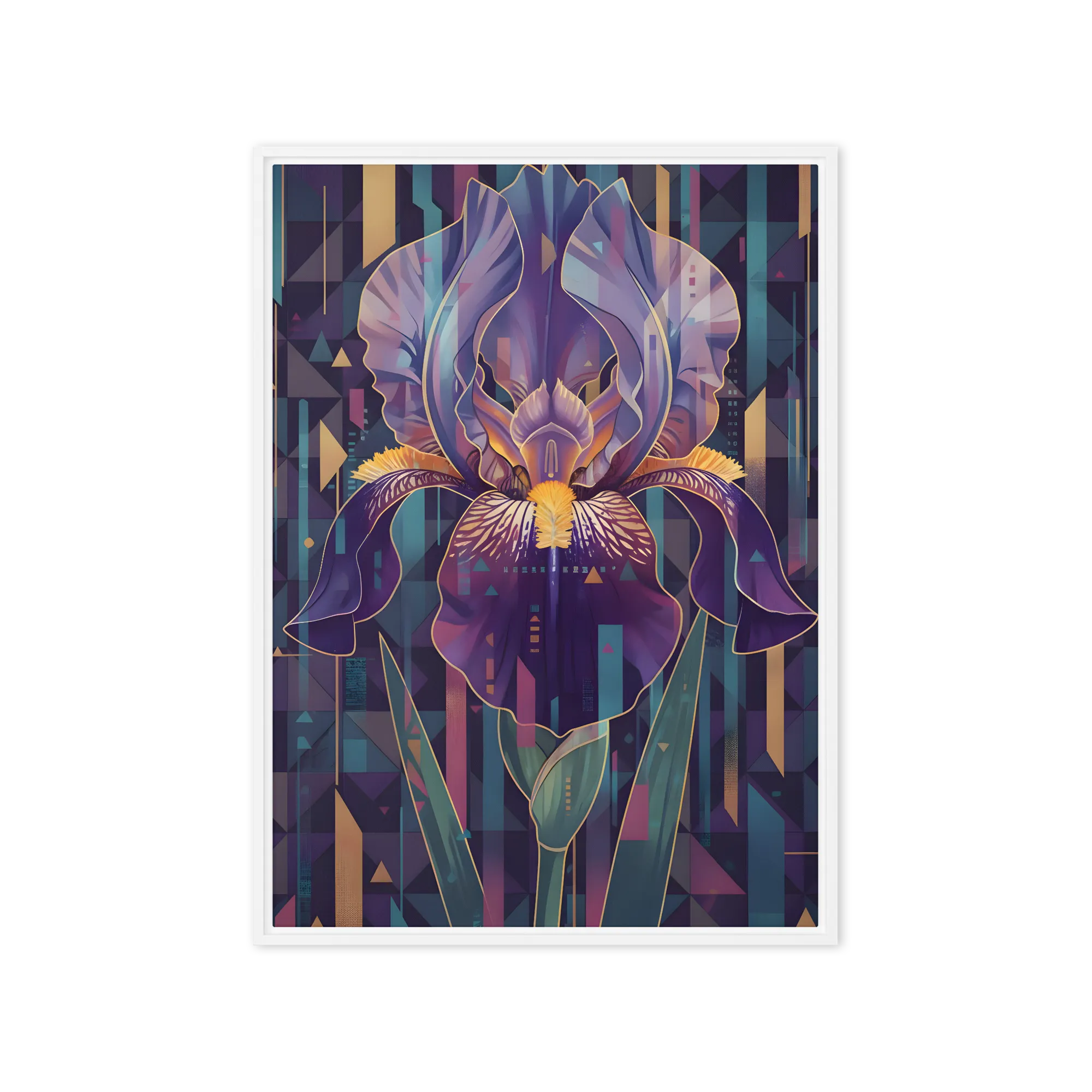 Geometric Iris Blossom