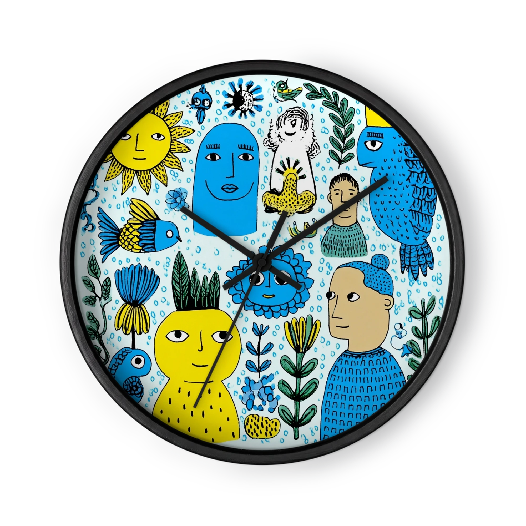 Blue and Yellow Folk World