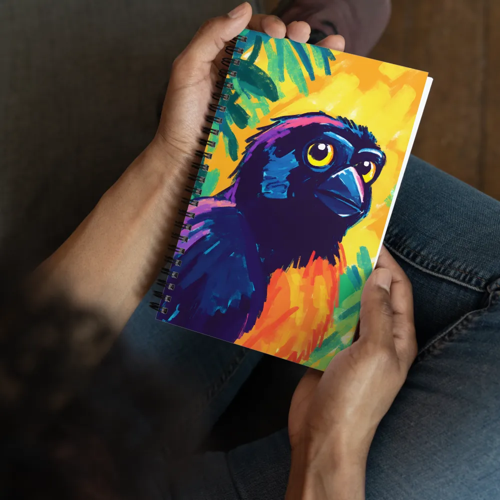 Expressive Jungle Bird 
 Spiral Notebook | 140 pages