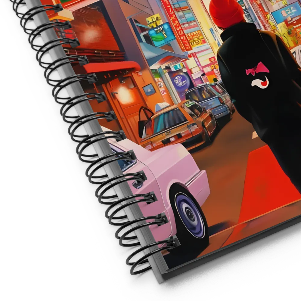Tokyo Neon Streets 
 Spiral Notebook | 140 pages