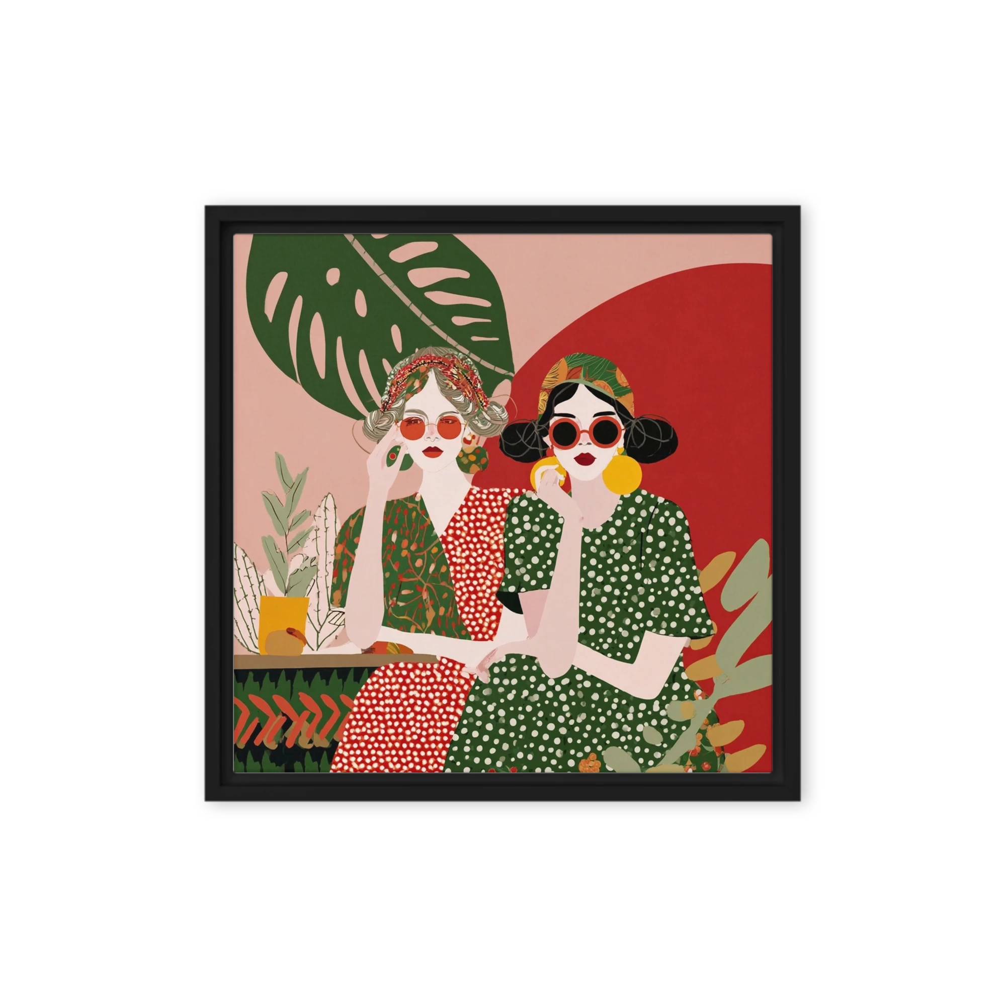 Sisters in Polka Dots | Art Print