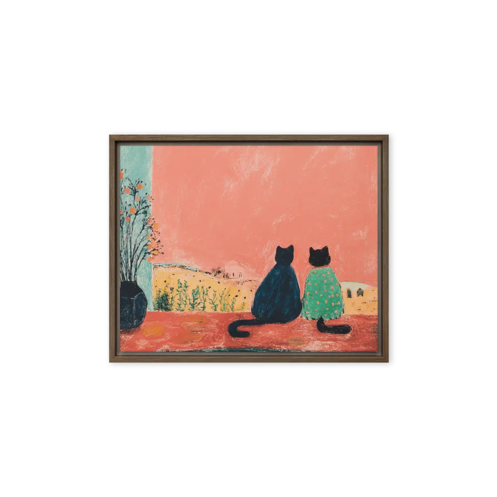 Overlooking the Peach Horizon | Art Print