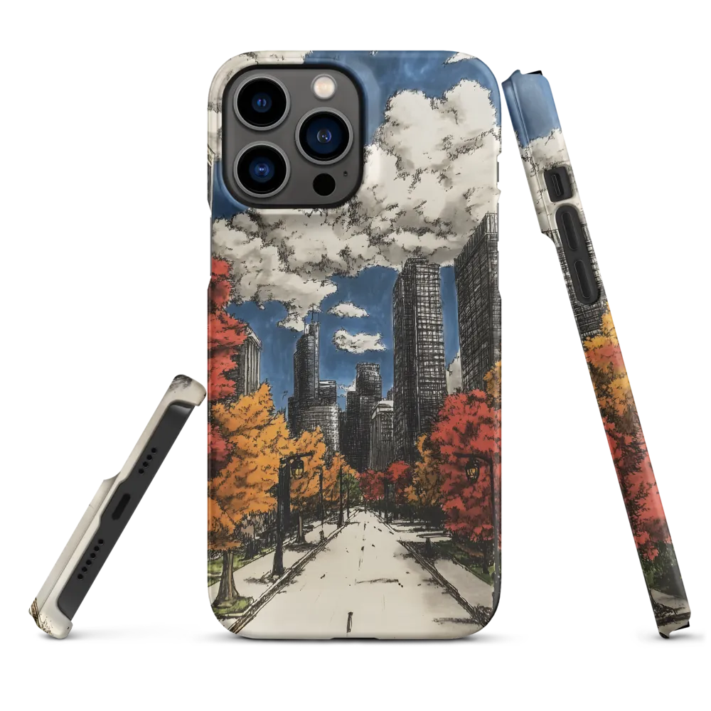 Autumn Cityscape Illustration | Phone Case