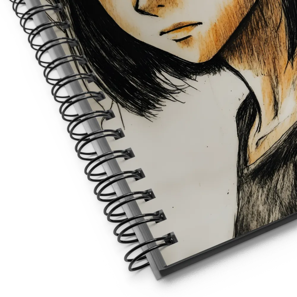 Pensive Anime Character 
 Spiral Notebook | 140 pages