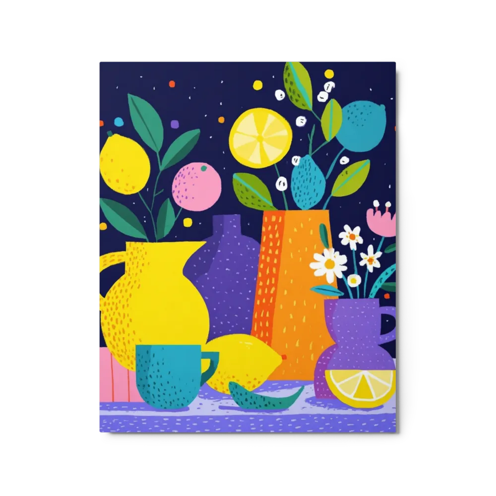 Midnight Lemon Still Life