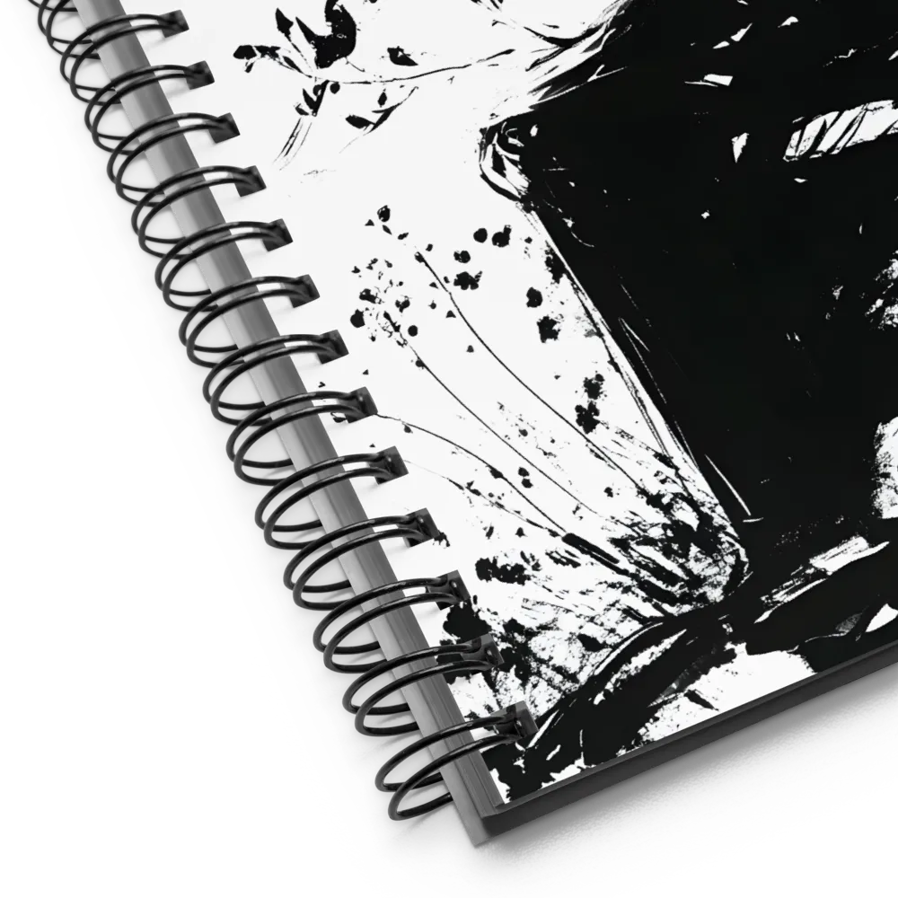 Pensive Silhouette with Bird 
 Spiral Notebook | 140 pages