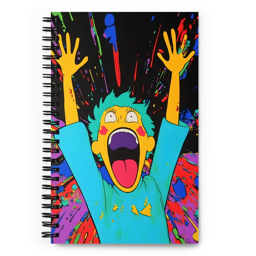 Colorful Scream 
 Spiral Notebook | 140 pages