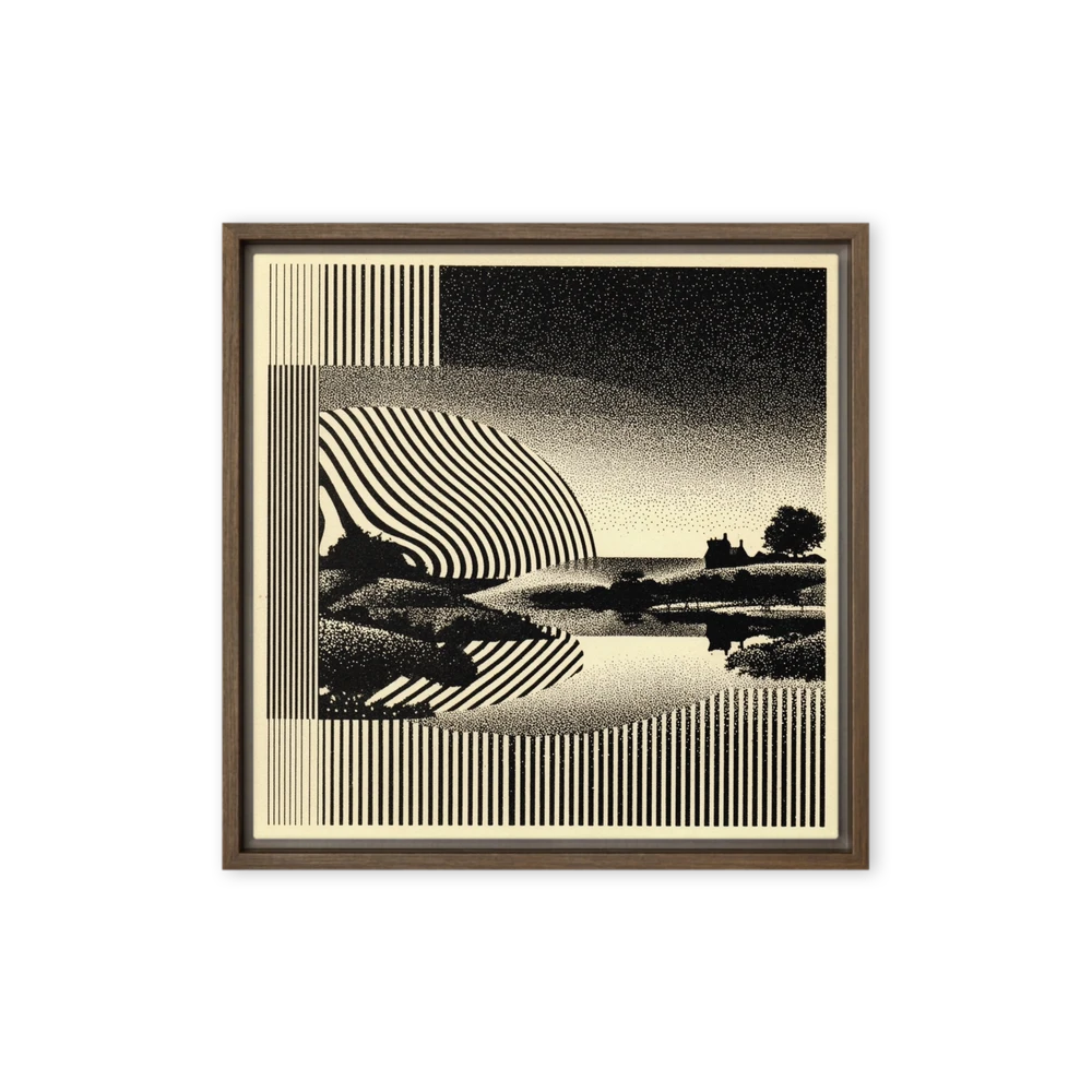 Optical River Landscape | Art Print