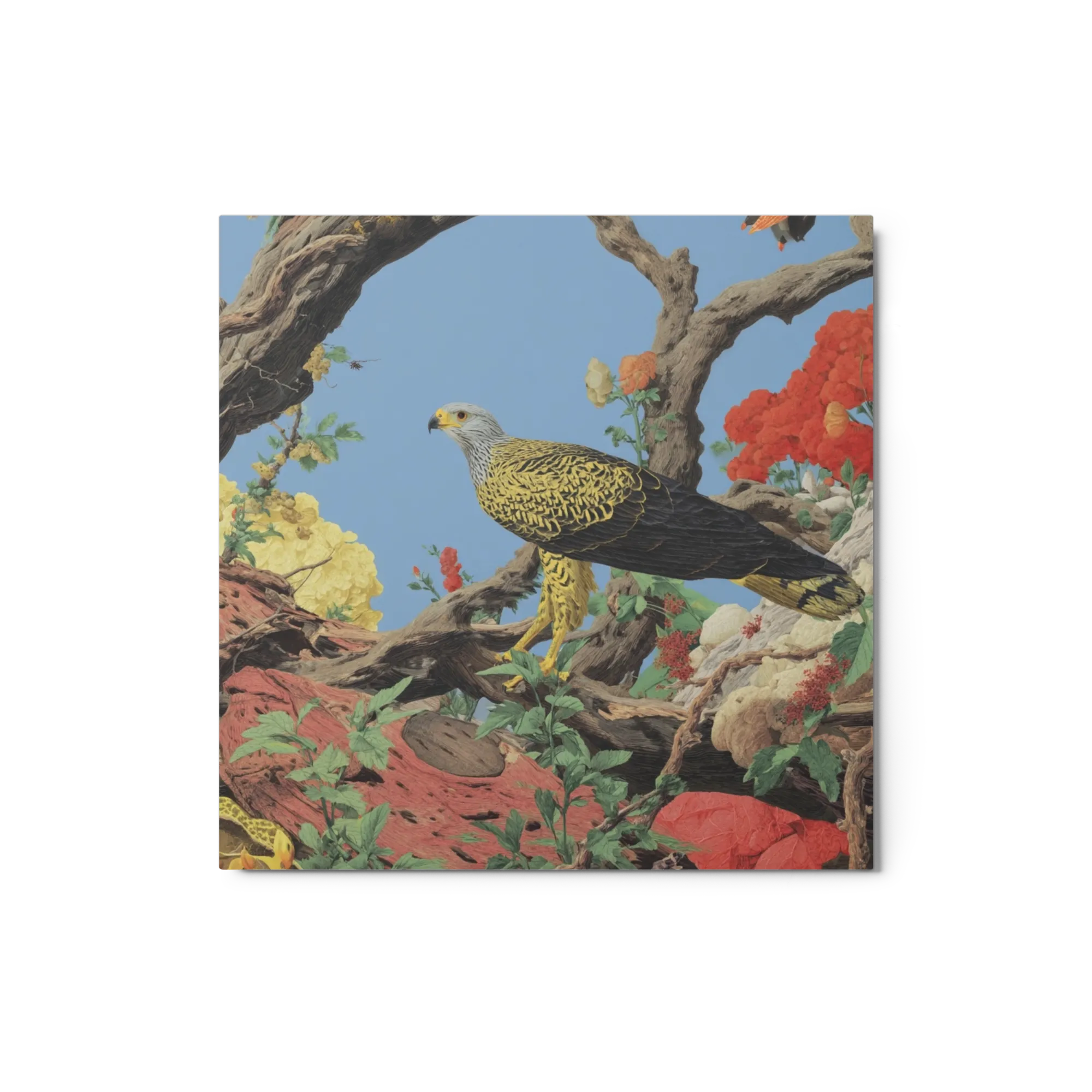 Hawk Among Blossoms