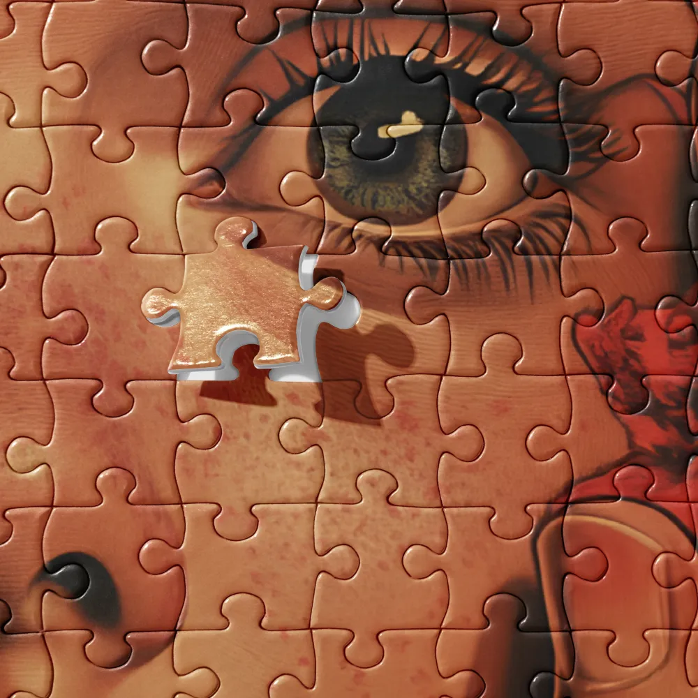 Enigmatic Gaze 
 Jigsaw Puzzle