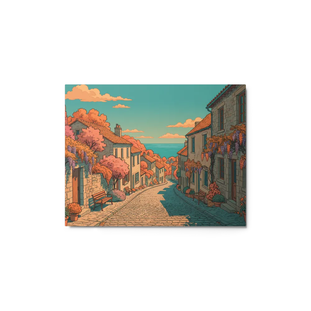 Coral Cyan Reverie Wall Art — Dreamy Duotones