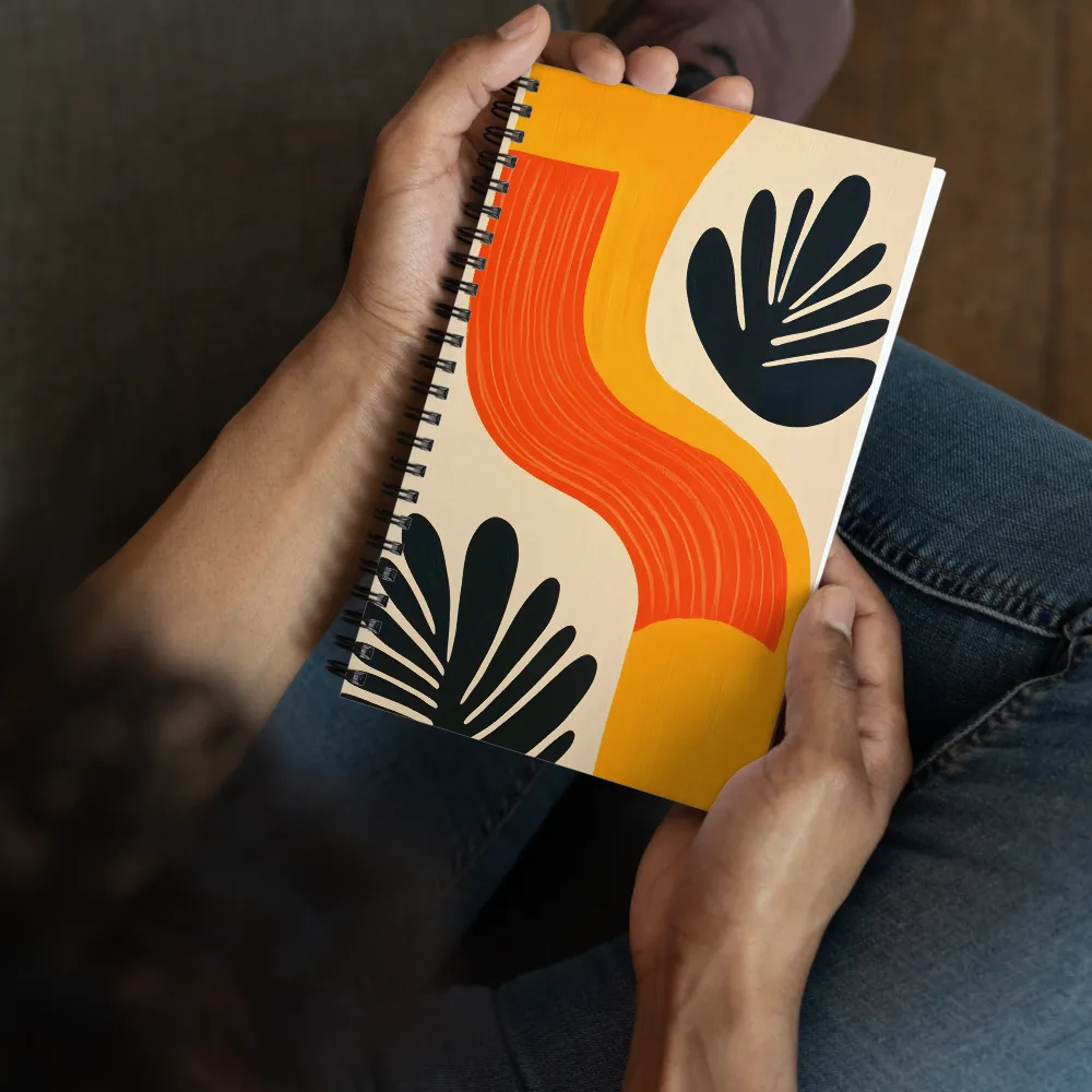 Warm Mid-Century Abstraction 
 Spiral Notebook | 140 pages