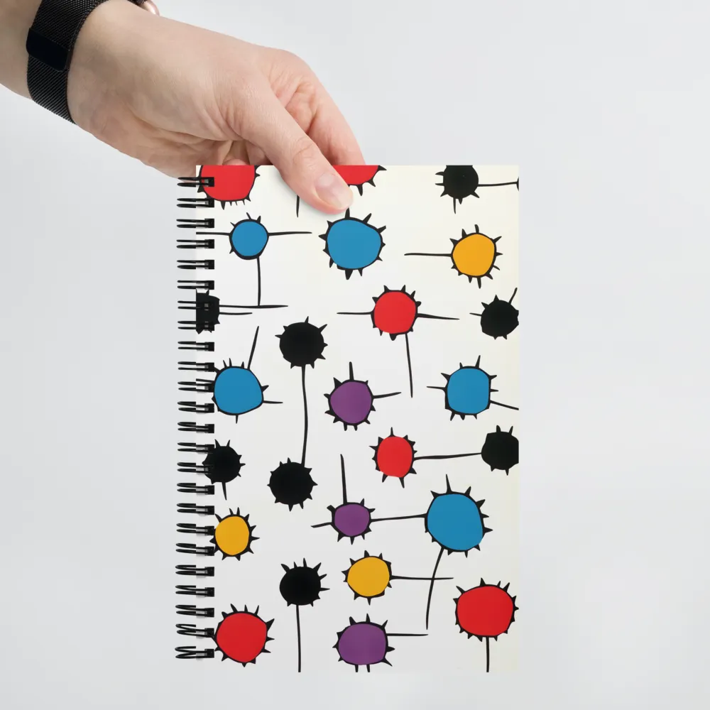 Spiked Abstract Shapes 
 Spiral Notebook | 140 pages