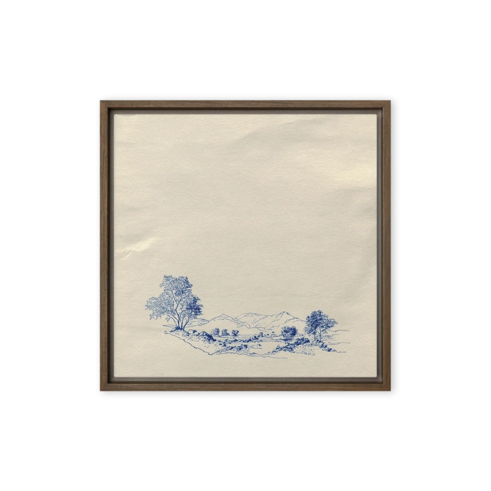 Mountain Horizon Sketch | Art Print
