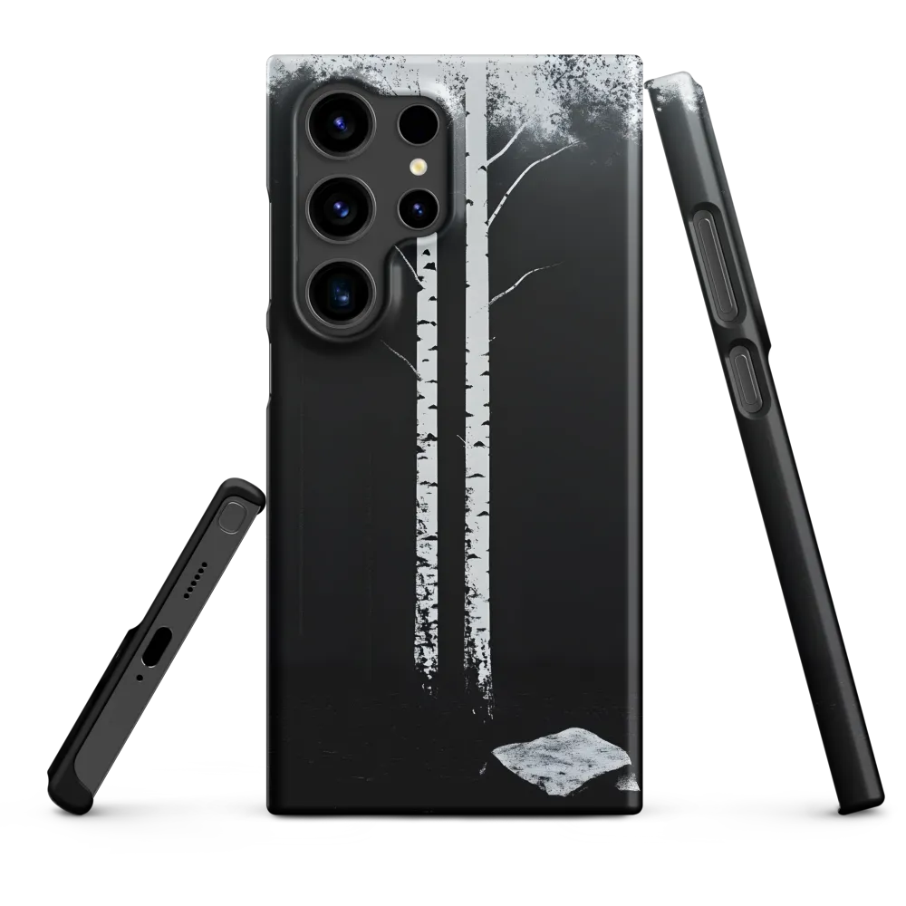 Twin Birches in Shadow | Phone Case