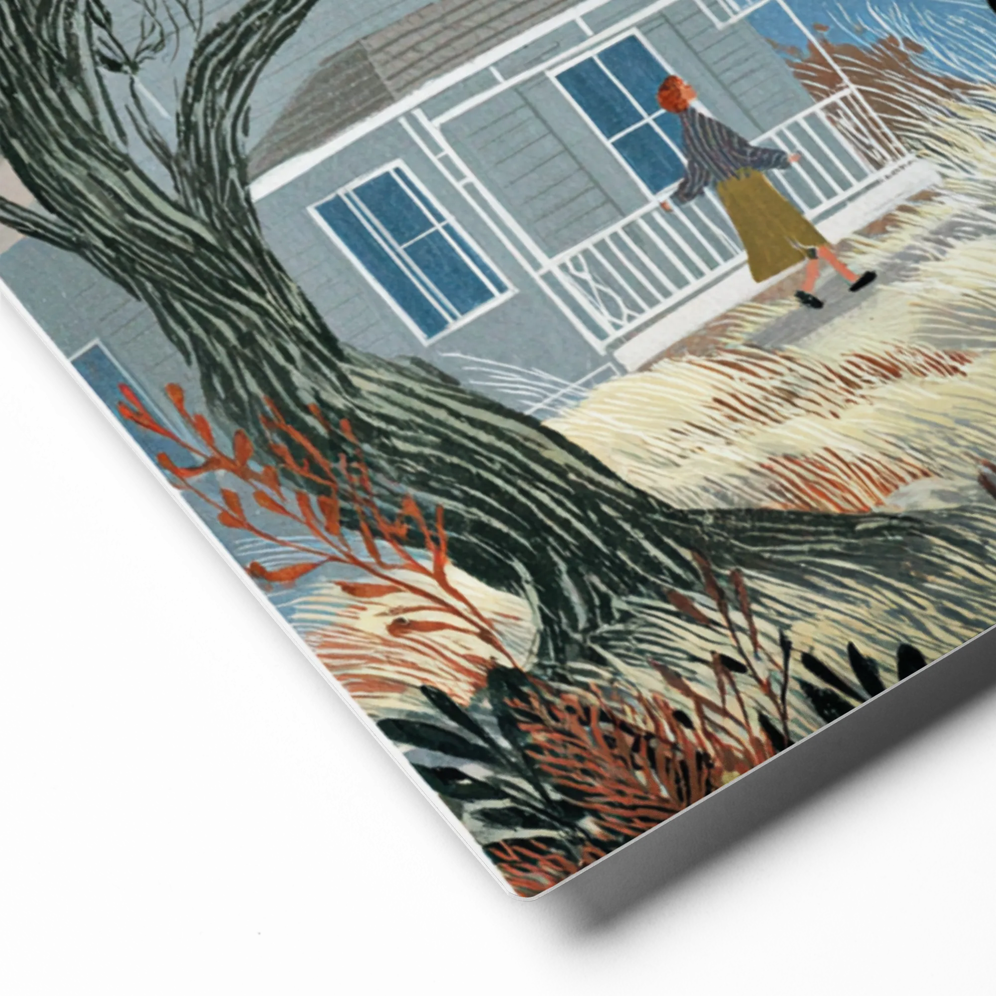 The Midnight Encounter 
 Poster with Red oak Frame | 18″x 18″