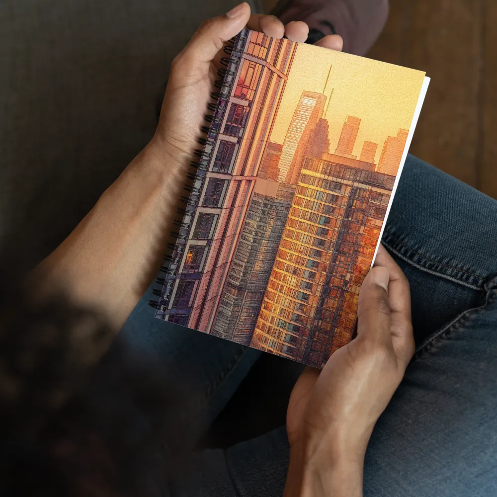Urban Sunset Glow 
 Spiral Notebook | 140 pages
