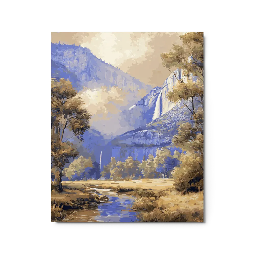 Serene Mountain Waterfall | Art Print