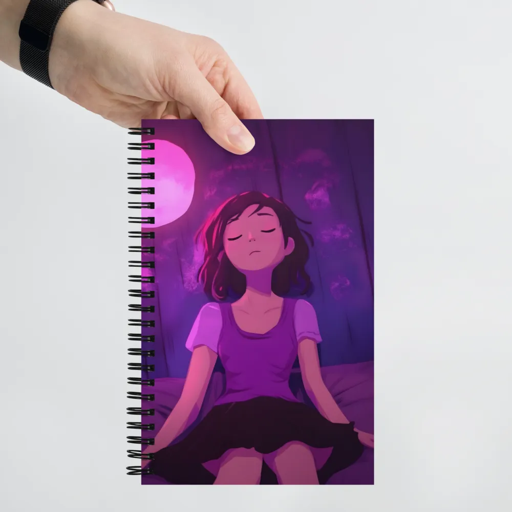 Dreamer's Lunar Glow 
 Spiral Notebook | 140 pages