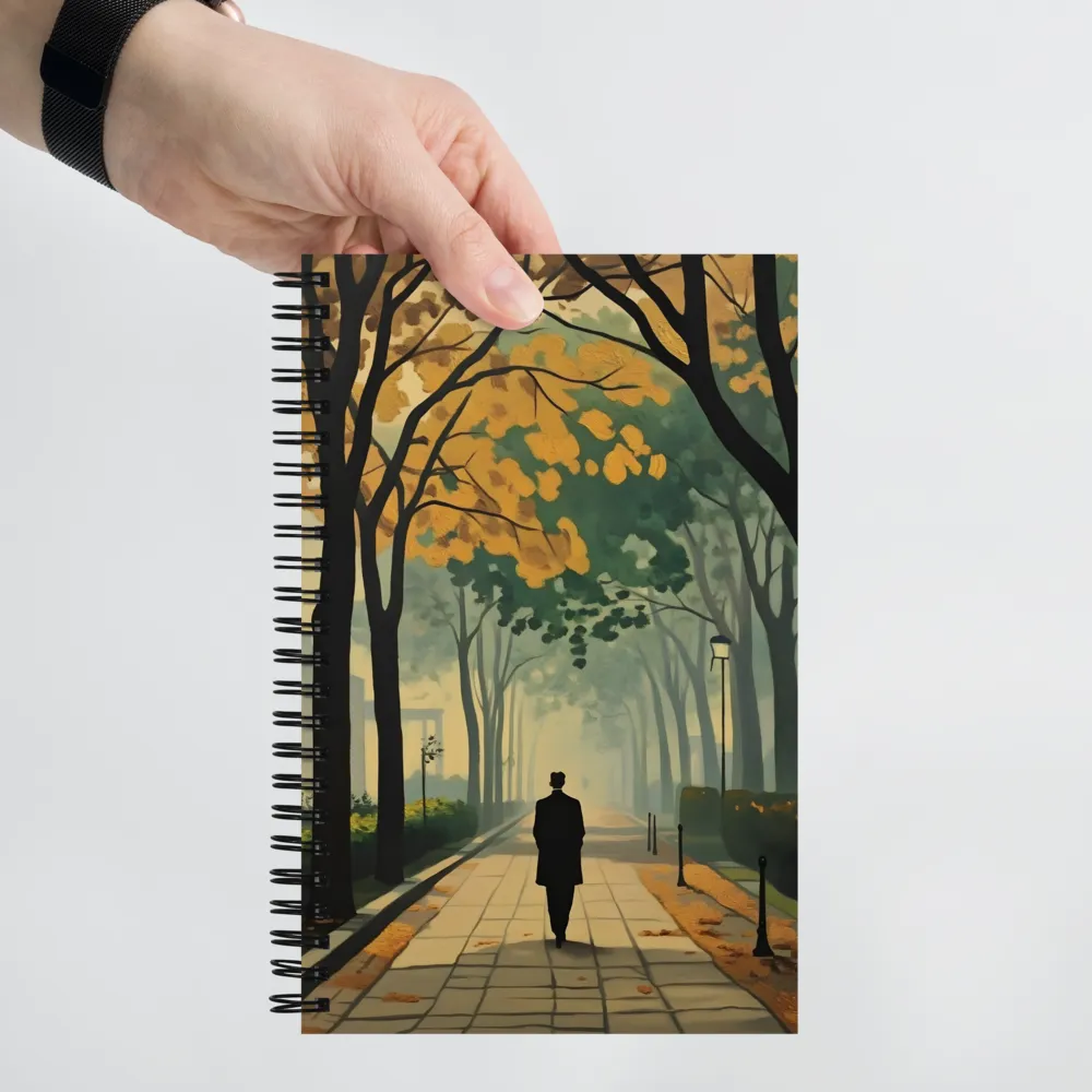 Solitary Stroll in Autumn 
 Spiral Notebook | 140 pages