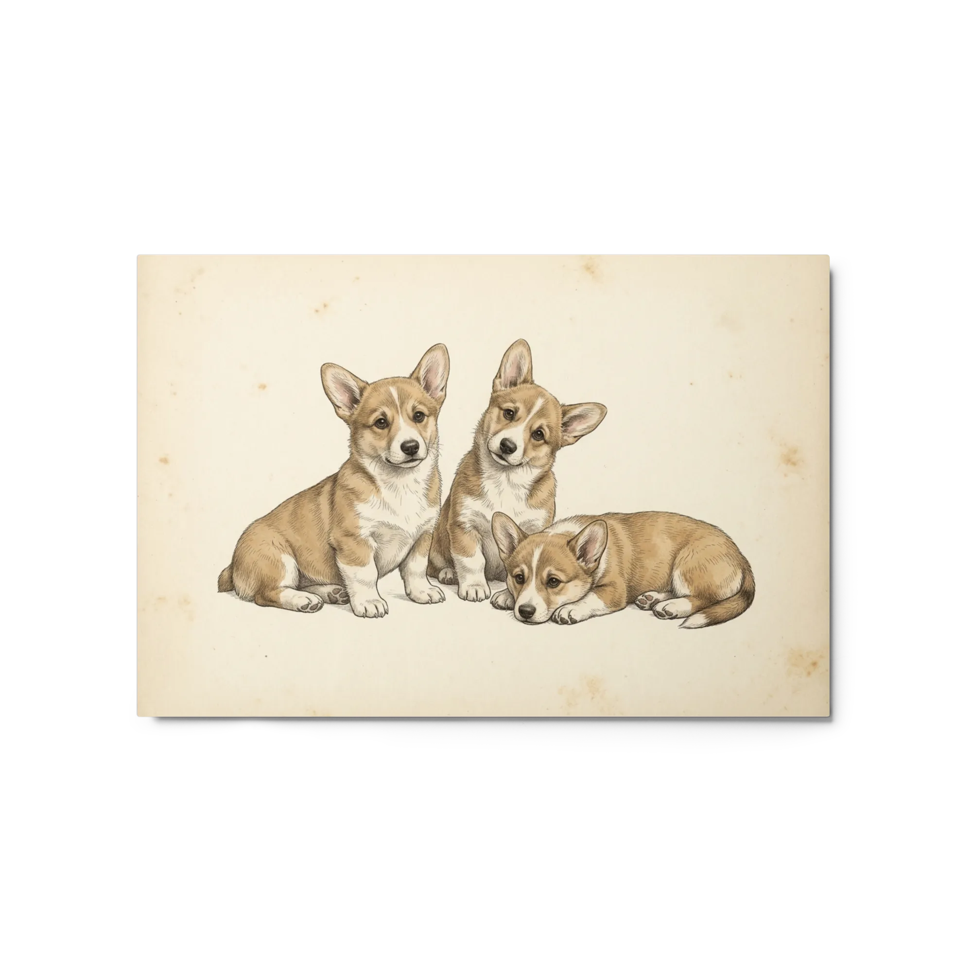 Three Corgi Puppies | Art Print