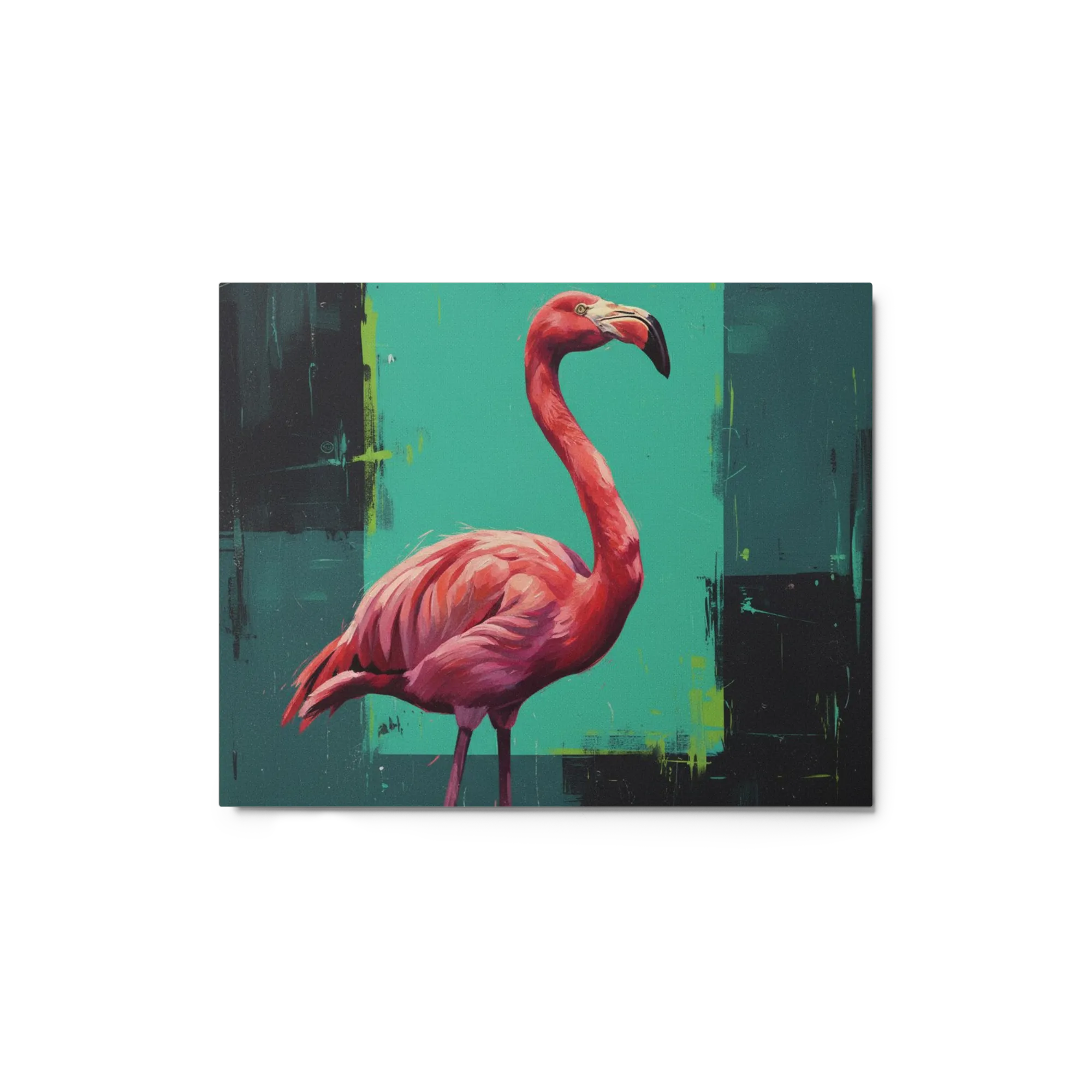 Teal and Pink Flamingo