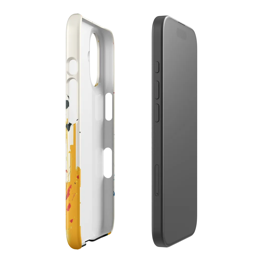 Urban Muse in Abstract Cityscape 
 iPhone 16 Pro Max | Snap Case