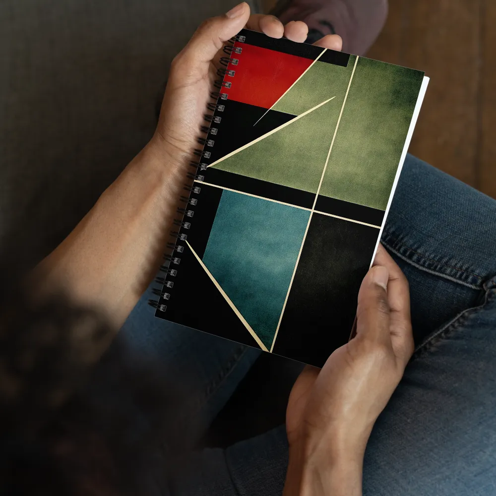 Abstract Geometric Composition 
 Spiral Notebook | 140 pages