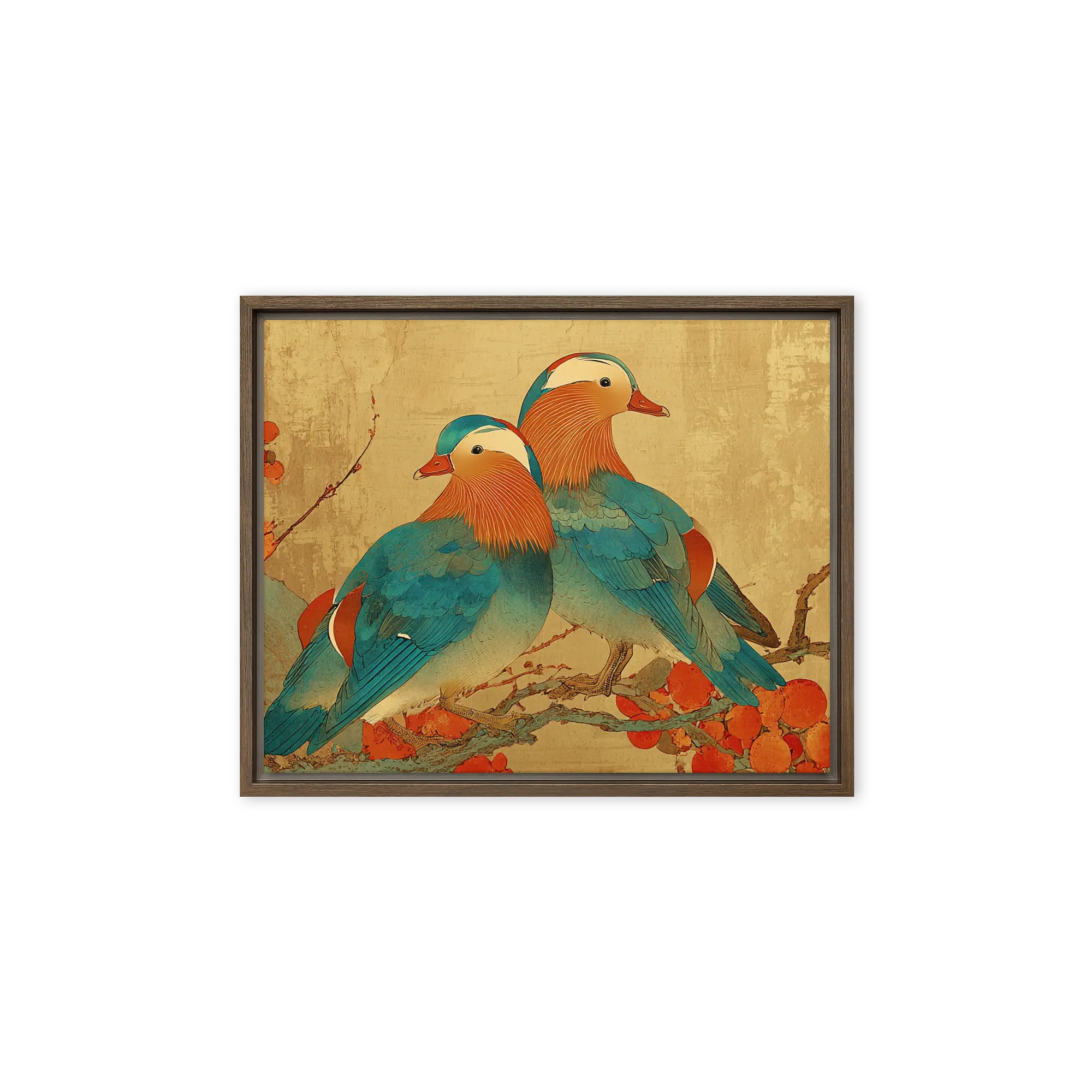 Golden Harmony 
 Poster with Red oak Frame | 8″x 10″