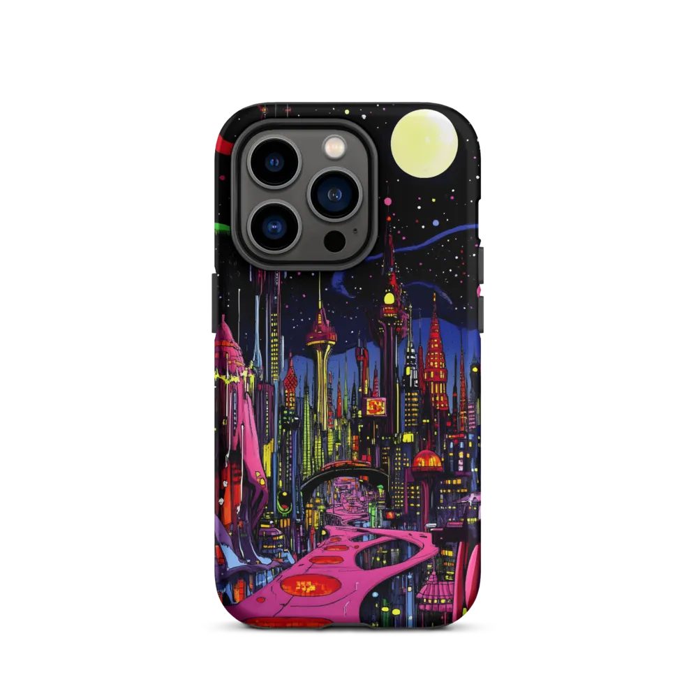 Vibrant Futuristic Cityscape | Phone Case