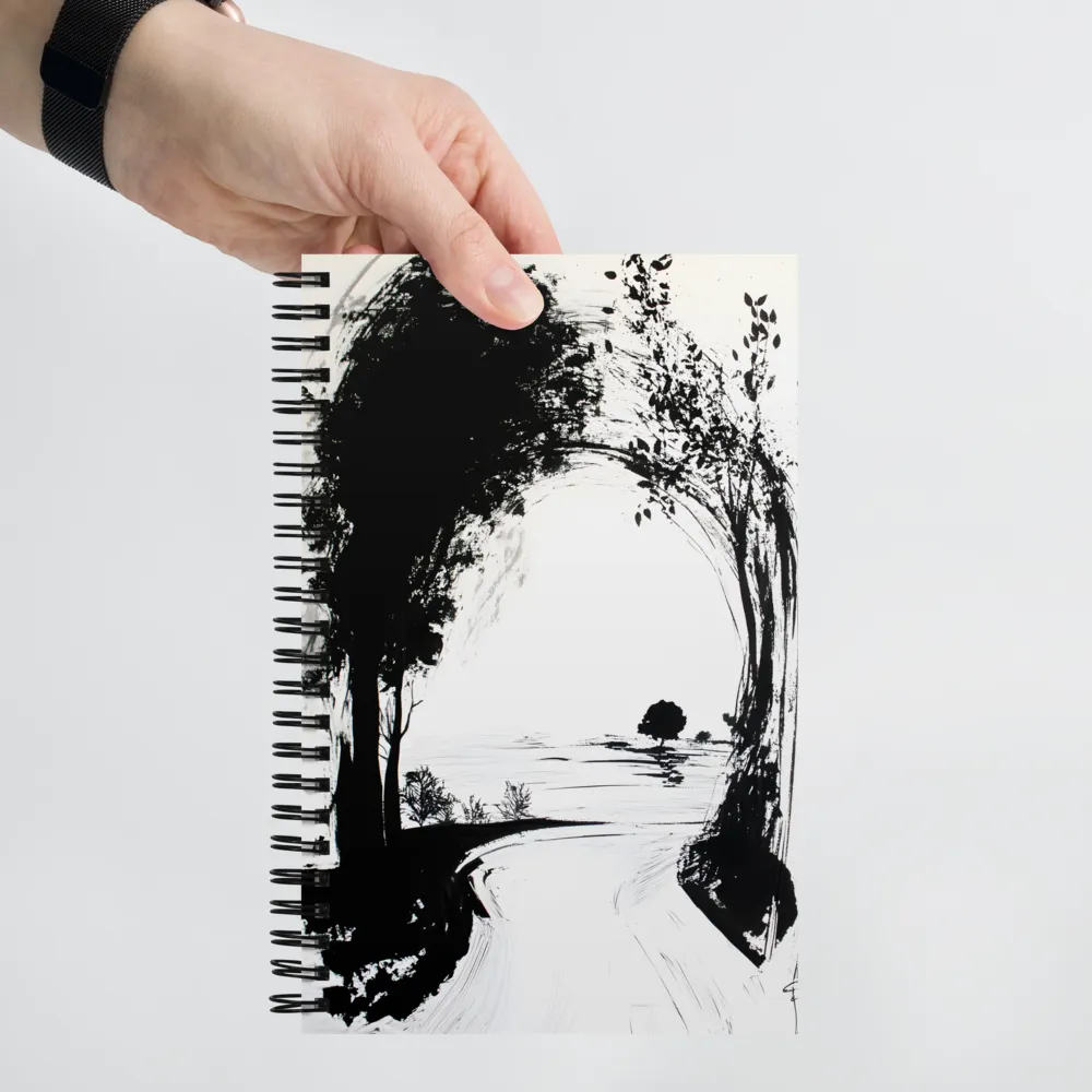 Journey Through the Ink Path 
 Spiral Notebook | 140 pages