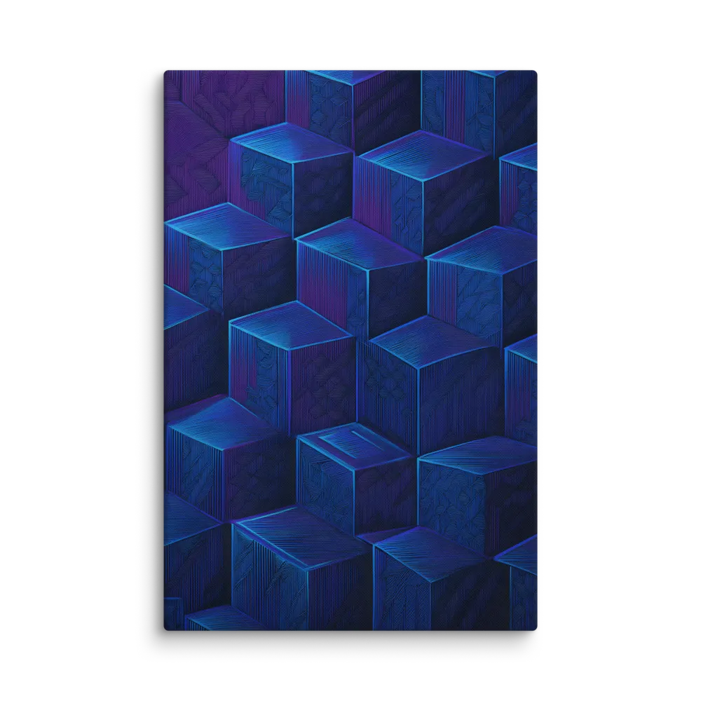 Geometric Cube Matrix 
 Canvas | 32″x 48″