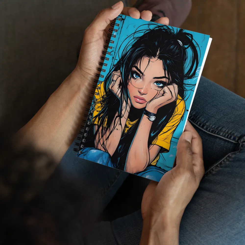 Azure Gaze 
 Spiral Notebook | 140 pages