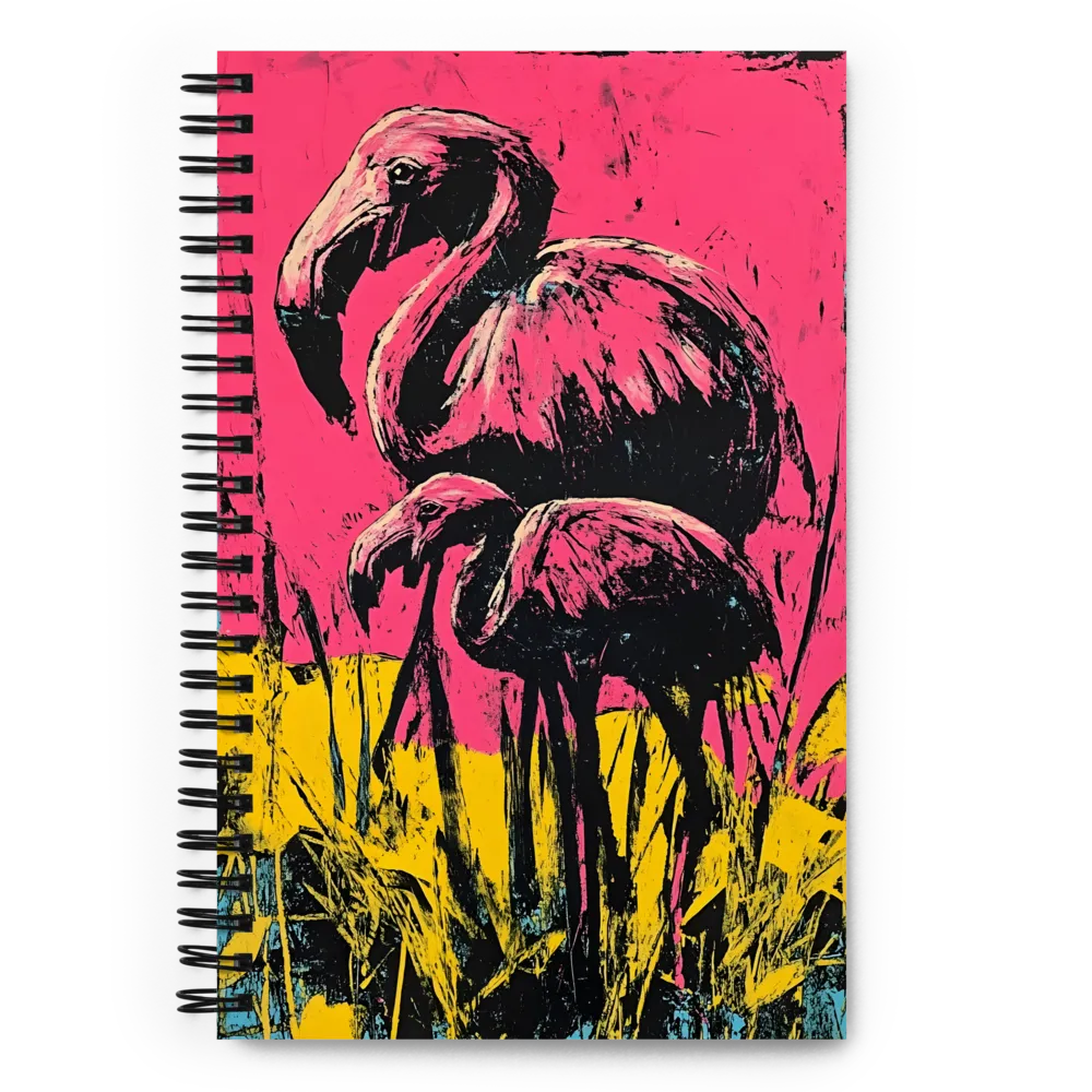 Pop Art Flamingos 
 Spiral Notebook | 140 pages