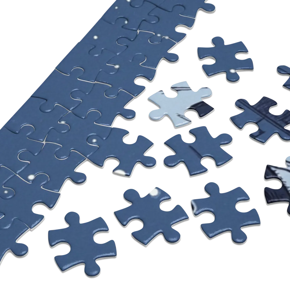 Stargazer in the City 
 Jigsaw Puzzle in Tin Box