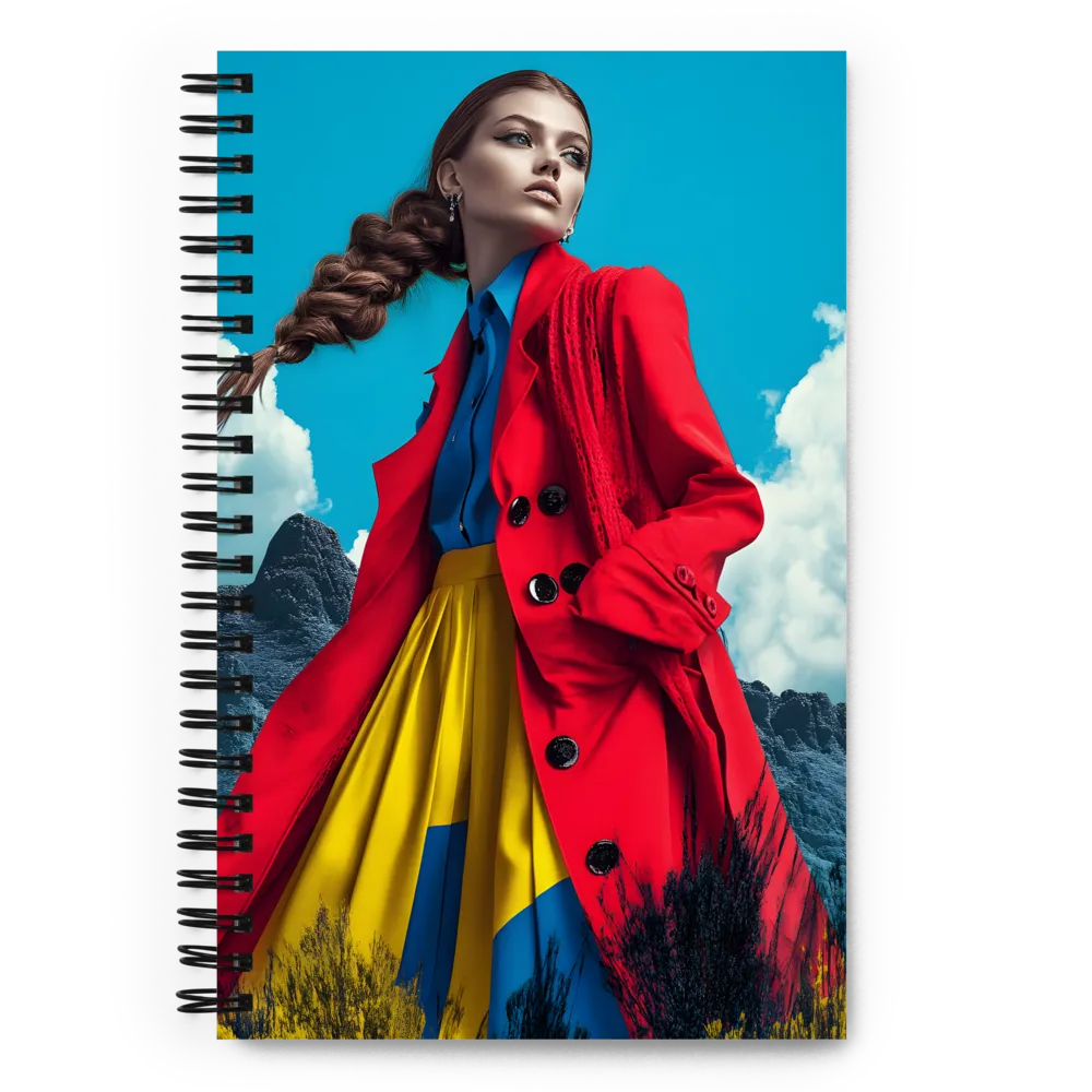 Bold Fashion Portrait 
 Spiral Notebook | 140 pages