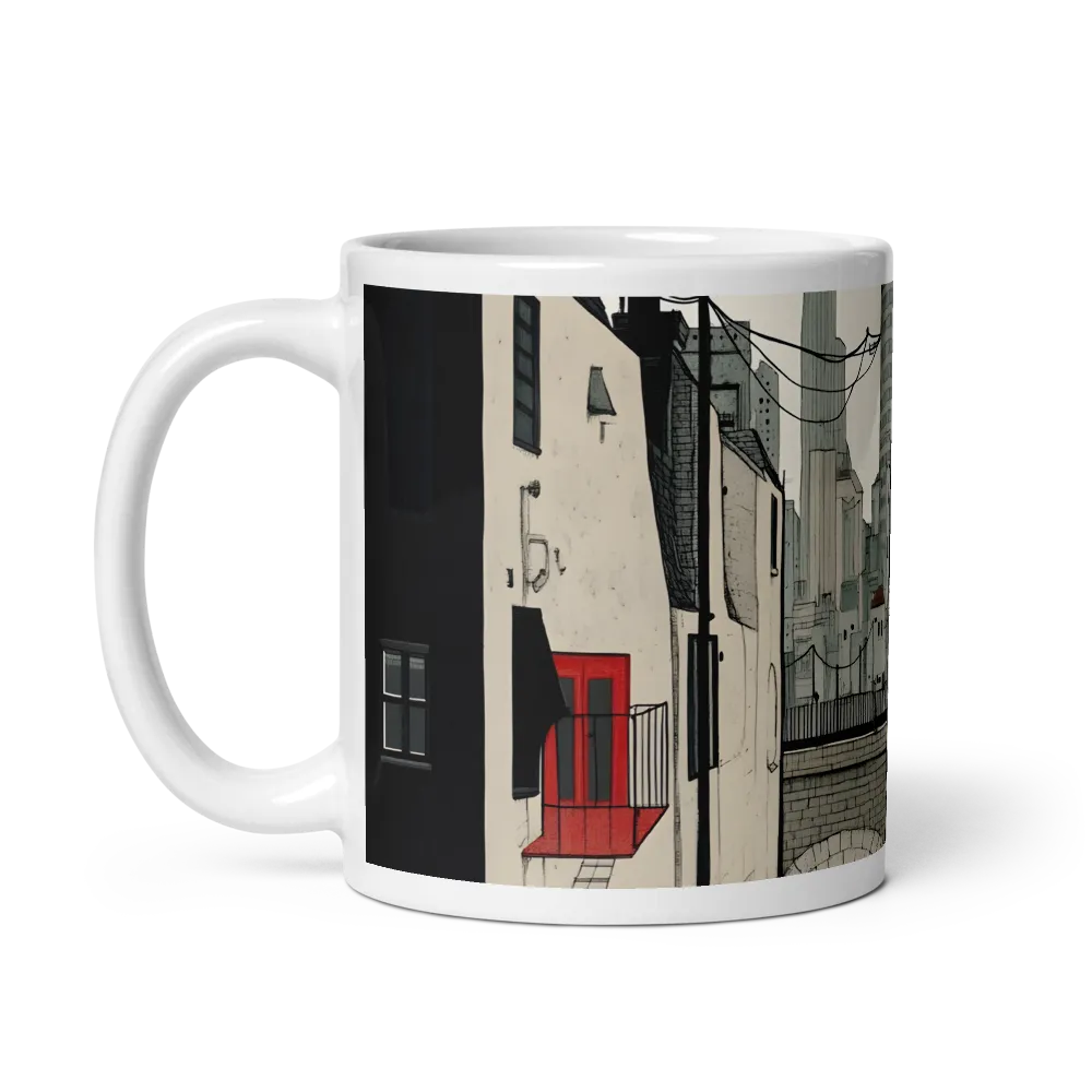 Red Door Alley 
 Mug with Red inside | 15 oz