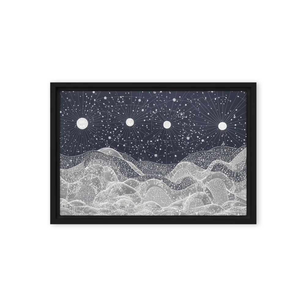 Four Moons over Hills | Art Print