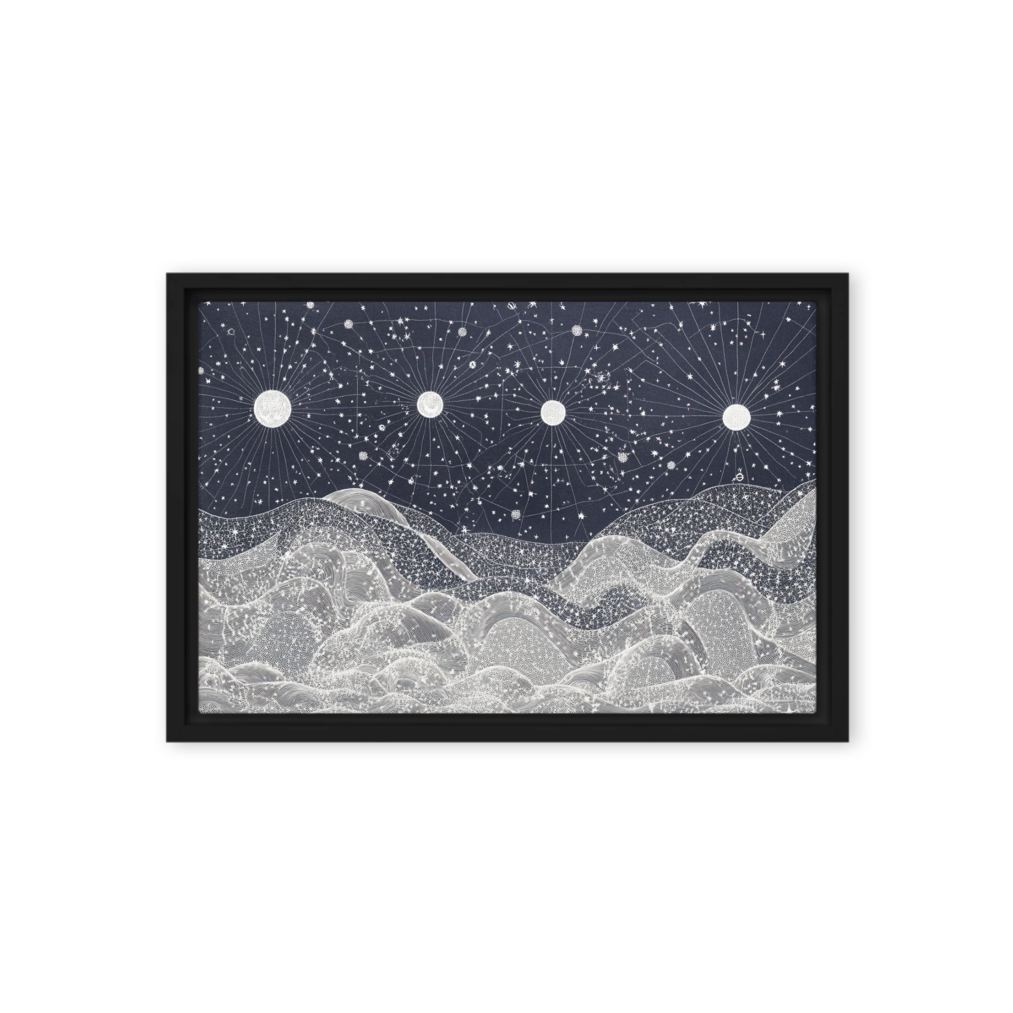 Four Moons over Hills | Art Print