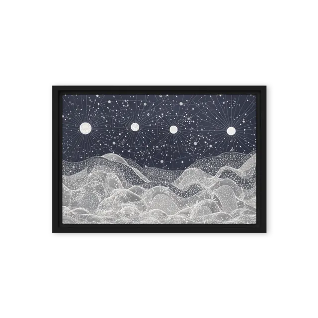 Four Moons over Hills | Art Print