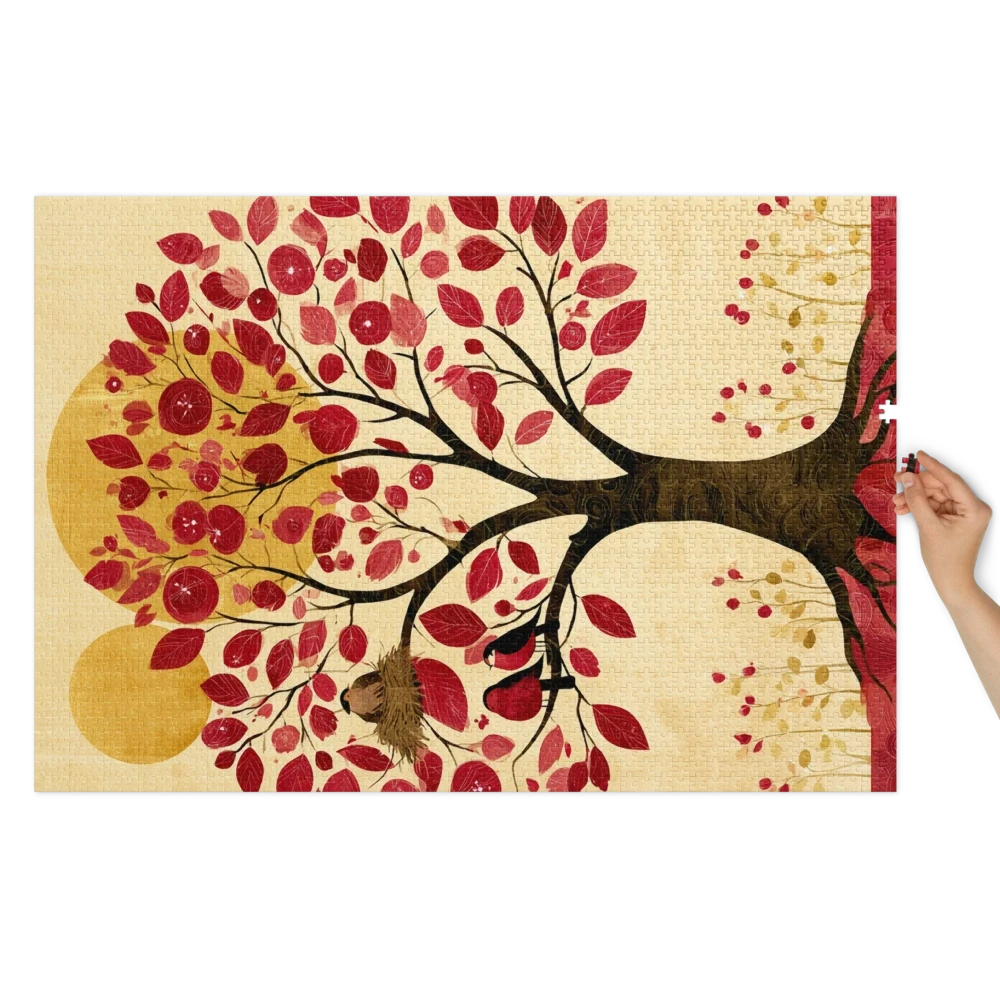 Crimson Tree of Life | Jigsaw Puzzles